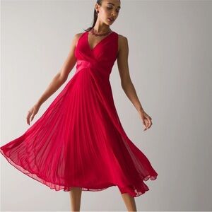 White House Black Market Red Maxi Dress